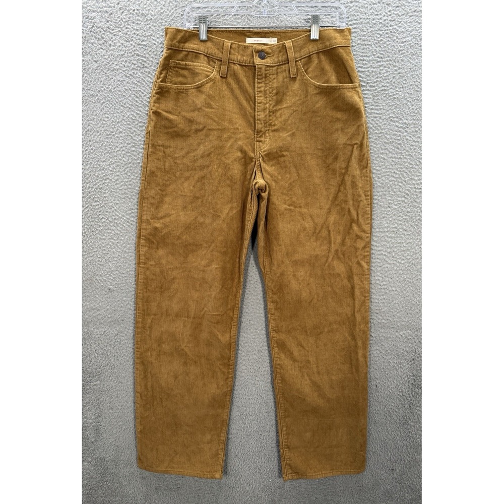 Levis Pants Womens 30x31 Fits 33x30 Brown Corduroy 94 Baggy Grunge Fall Autumn